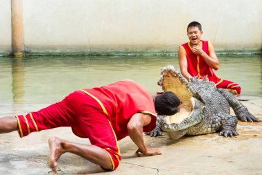 Samut Prakan, Tayland - 04 Ocak 2017: de riski göster