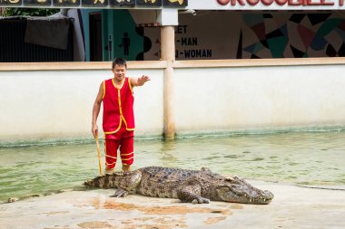 Samut Prakan, Tayland - 04 Ocak 2017: de riski göster