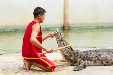 Samut Prakan, Tayland - 04 Ocak 2017: de riski göster