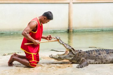 Samut Prakan, Tayland - 04 Ocak 2017: de riski göster