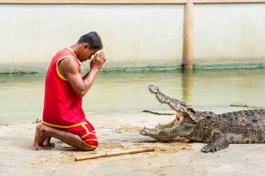 Samut Prakan, Tayland - 04 Ocak 2017: de riski göster