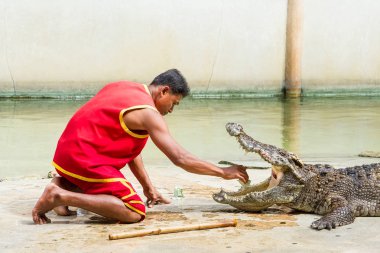 Samut Prakan, Tayland - 04 Ocak 2017: de riski göster