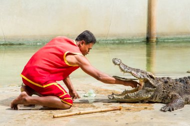 Samut Prakan, Tayland - 04 Ocak 2017: de riski göster