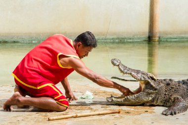 Samut Prakan, Tayland - 04 Ocak 2017: de riski göster