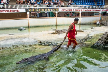 Samut Prakan, Tayland - 04 Ocak 2017: de riski göster