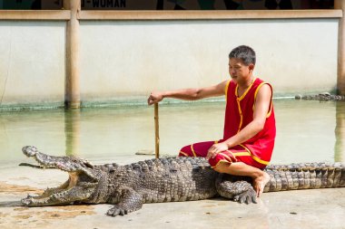 Samut Prakan, Tayland - 04 Ocak 2017: de riski göster