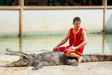 Samut Prakan, Tayland - 04 Ocak 2017: de riski göster