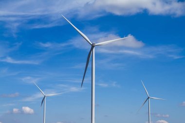C ile temiz enerji elektrik üreten rüzgar türbini gücünü