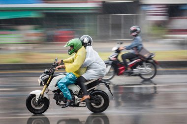Nonthaburi, Tayland - 04 Nisan 2017: Hareket bulanık kaydırma 