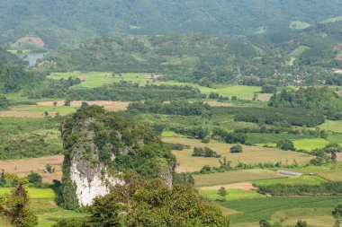 Dağlar ve güzel manzara peyzaj Nan Eyaleti, Thail