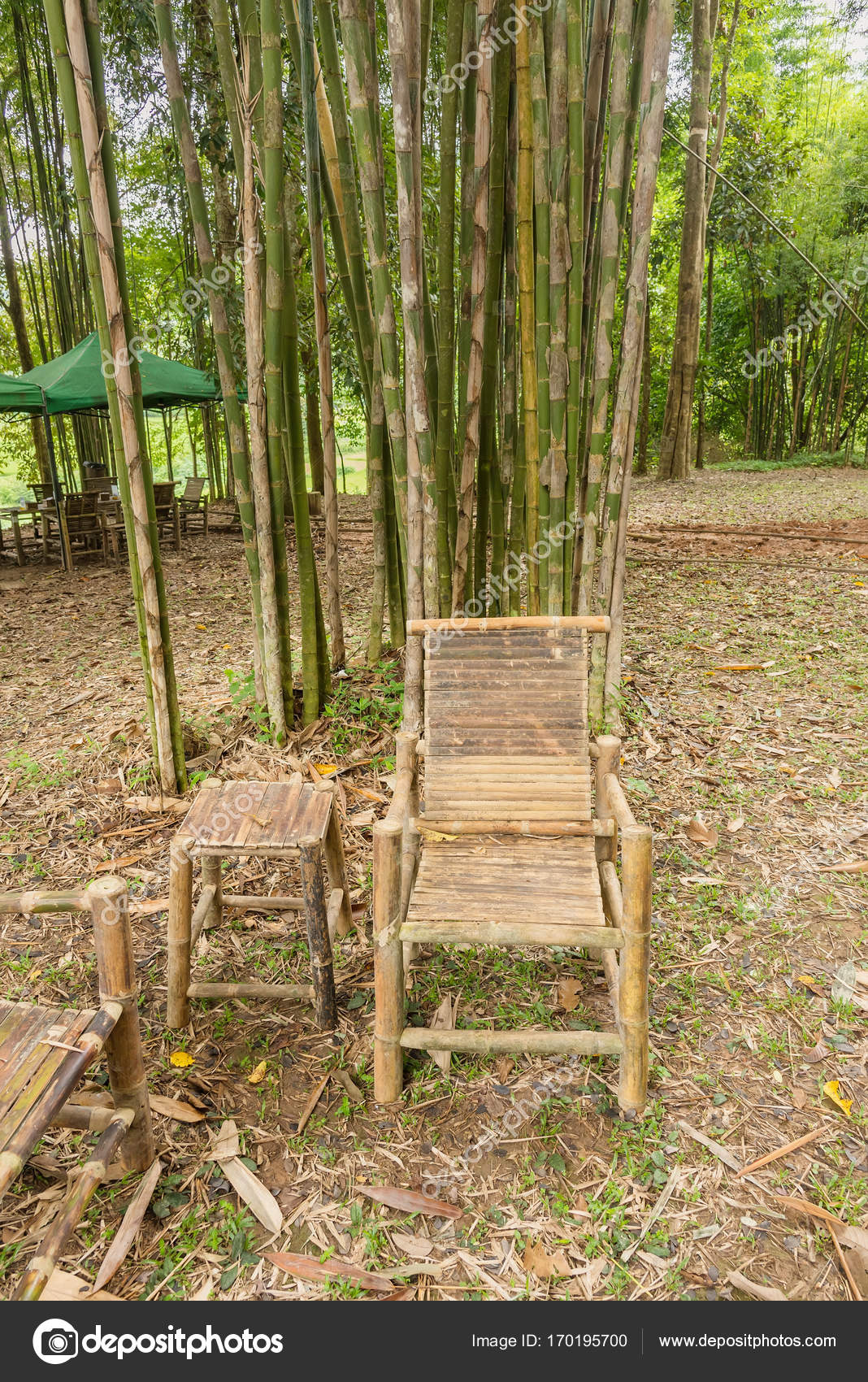 bambus im garten, bambus-tisch und stühle im garten — stockfoto © bubbers #170195700, Design ideen