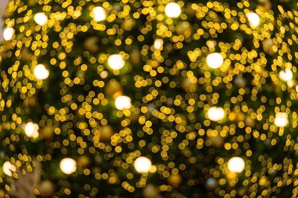 Desfocado Bokeh Iluminação Natal Fundo Tela Cheia — Fotografia de Stock
