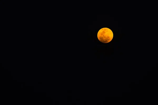 Super Blue Lua de sangue do Eclipse Lunar Total no céu Tailândia — Fotografia de Stock