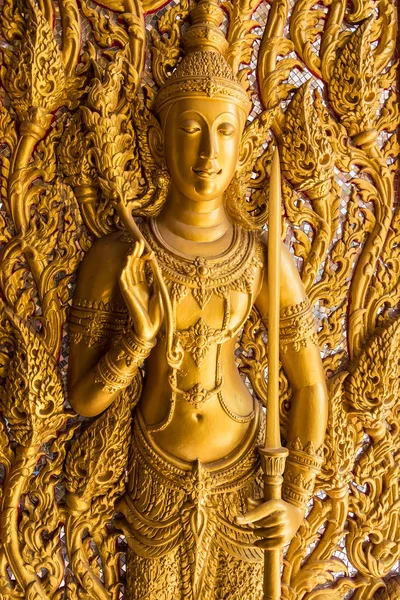 Pomnik Złotego Buddy, Świątynia Tajlandia. — Zdjęcie stockowe