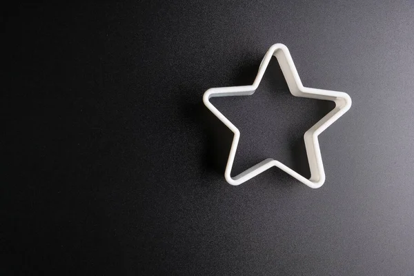 Formas Estrellas Aisladas Sobre Fondo Negro — Foto de Stock
