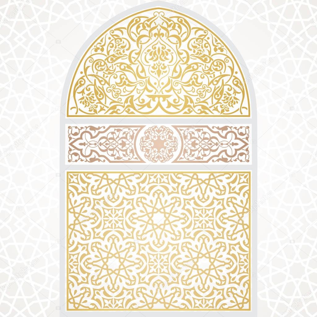 Arabic golden window