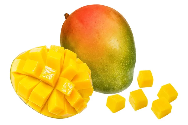 mango izole kırpma yolu ile beyaz arka plan üzerinde