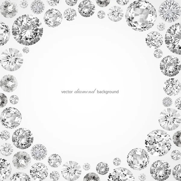 Luxus Hintergrund Mit Vektor Diamanten Für Modernes Design — Stockvektor