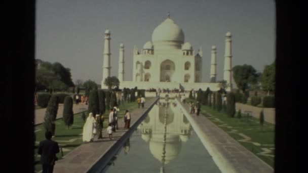 Templo taj mahal em Agra — Vídeo de Stock