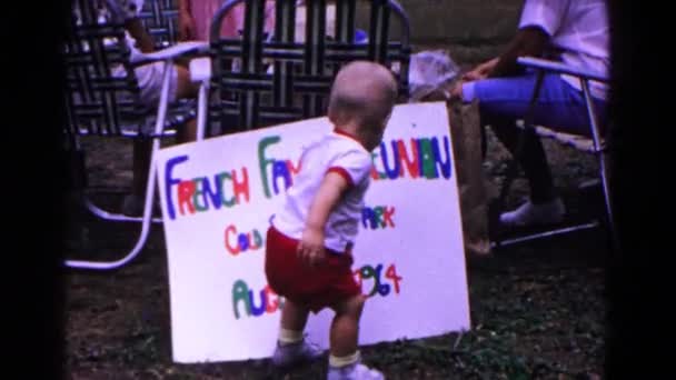 French family reunion — Stock Video