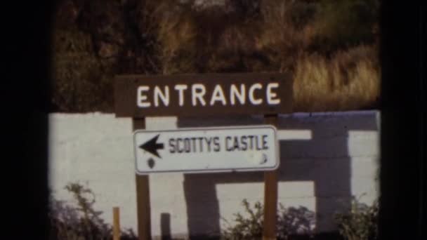 在死亡谷的 Scottys 城堡 — 图库视频影像