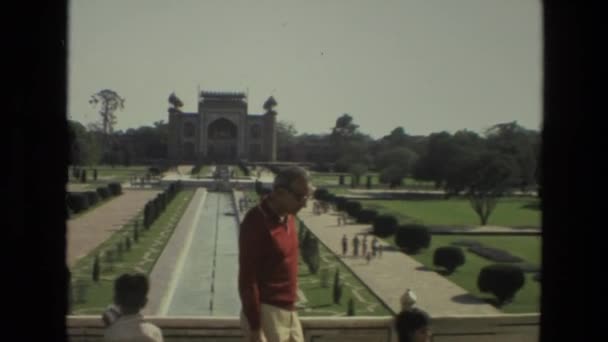 Тадж Махал храм у місті Agra — стокове відео