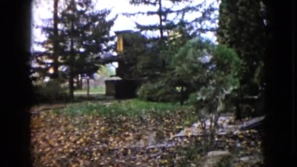  Tracteur à cheval dans la cour 