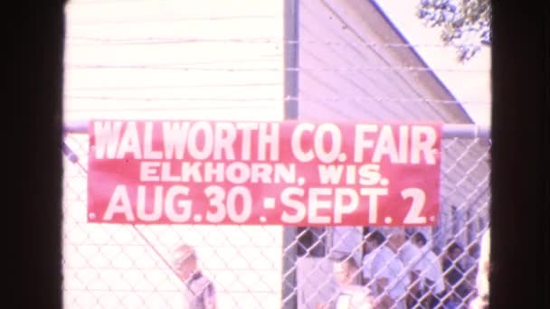 Segno di Walworth Fair — Video Stock