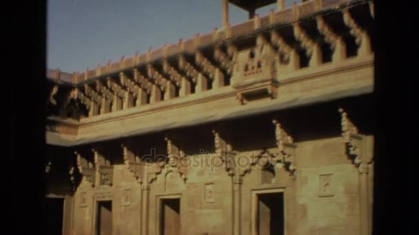 Індійська старої будівлі — стокове відео