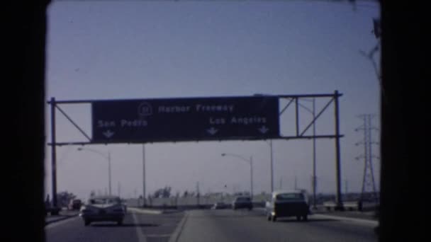 Pozorování pohled na silnici a znamení — Stock video