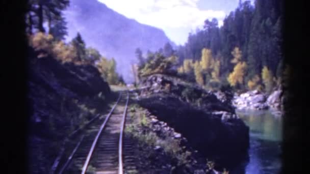 Ventana vista desde el tren — Vídeo de stock