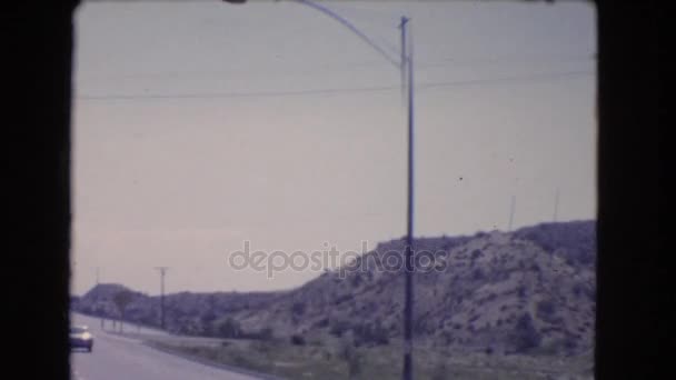 Veduta panoramica della strada e segnaletica — Video Stock