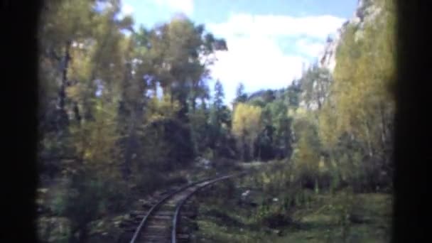 Vista da janela do comboio — Vídeo de Stock