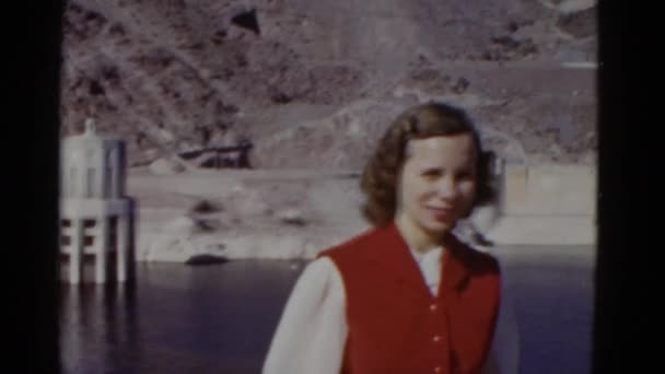 Young woman smiling — Stock Video