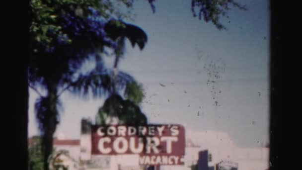 Cordrey domstolen tecken — Stockvideo