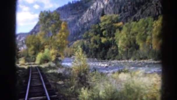 Вид з поїзда — стокове відео
