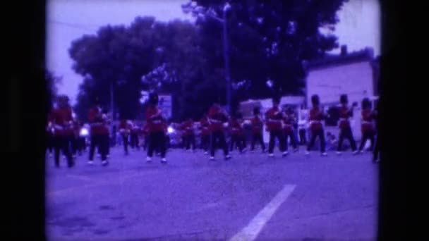 Marching band parada — Wideo stockowe