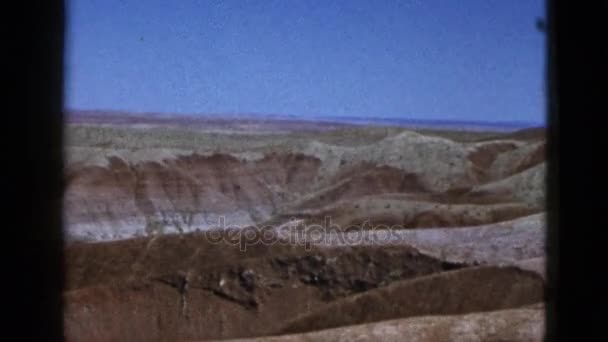 Observando la vista del desierto y el cielo — Vídeos de Stock