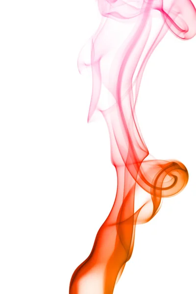Colorful smoke isolated on white background — Stock Photo, Image