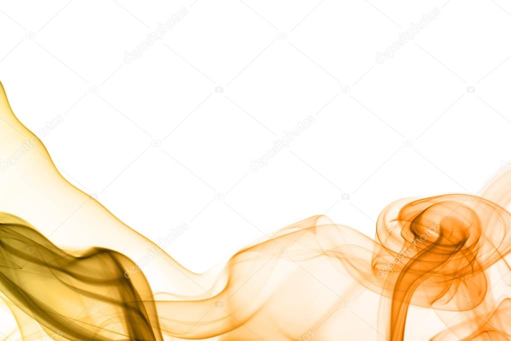 Colorful smoke isolated on white background and wallpaper