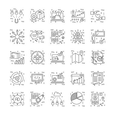 Line Icons With Detail 12 clipart