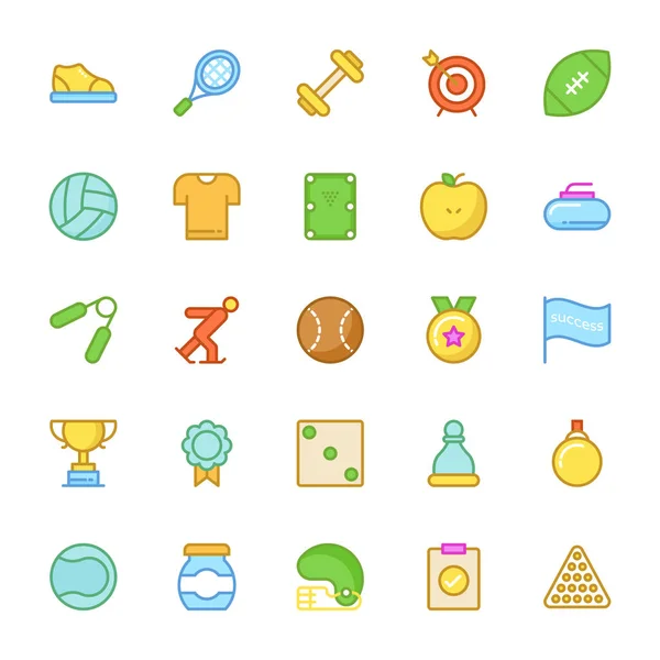 Sports gekleurde Vector Icons 7 — Stockvector