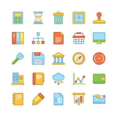 İş vektör simgeler 4