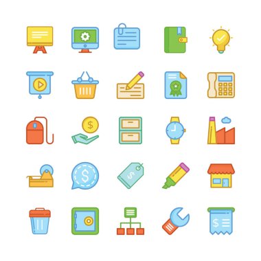 İş vektör simgeler 3