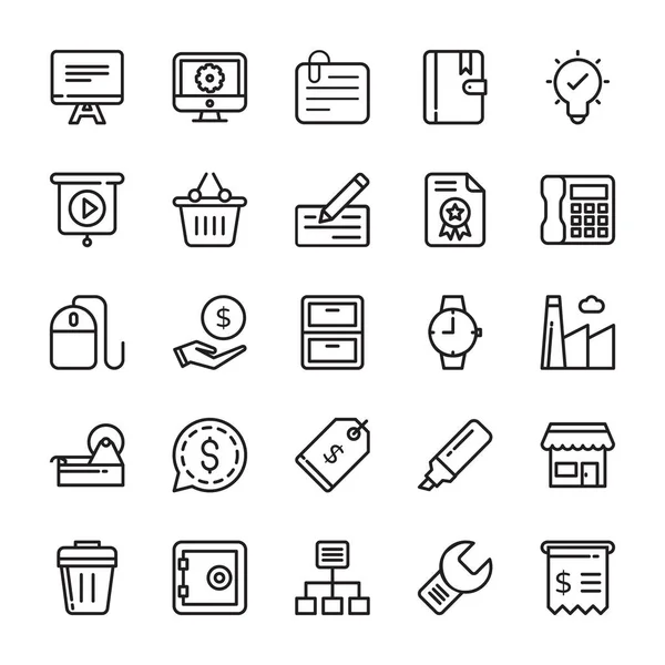 Iconos de Vector de Negocios 3 — Vector de stock