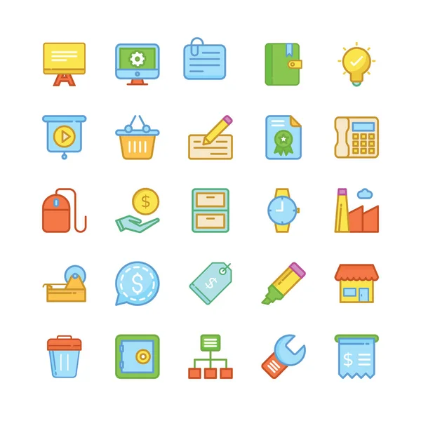 Iconos de Vector de Negocios 3 — Vector de stock