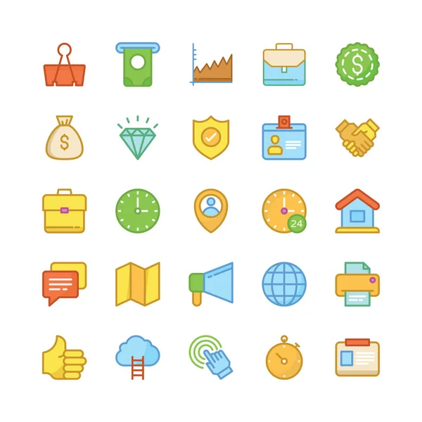 Iconos de Vector de Negocios 6 — Vector de stock