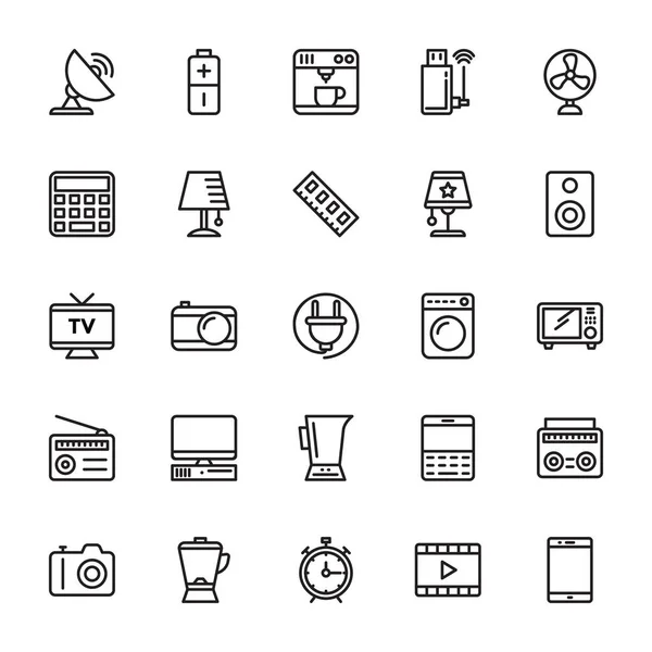 Iconos de vectores electrónicos 2 — Vector de stock