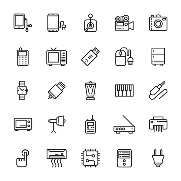 Iconos de vectores electrónicos 6 — Archivo Imágenes Vectoriales