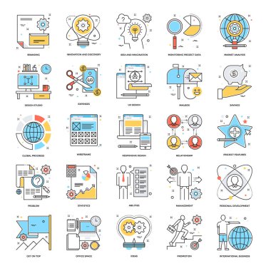 Düz renkli simgeler 6